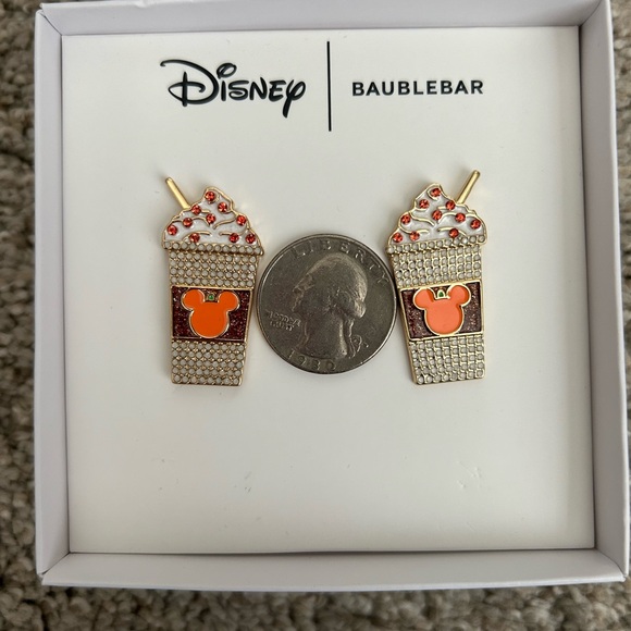 NEW. - Disney Pumpkin Spice BaubleBar earrings - Picture 3 of 3